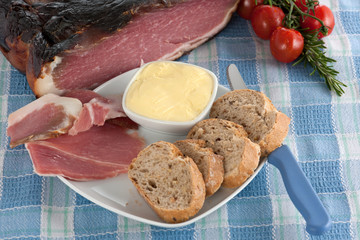 Schinkenspeck geräuchert