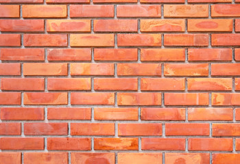 Brick wall in orange and yellow color
