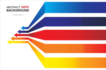 Colored arrows vector