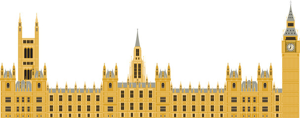 Obraz premium Houses of Parliament in London, UK