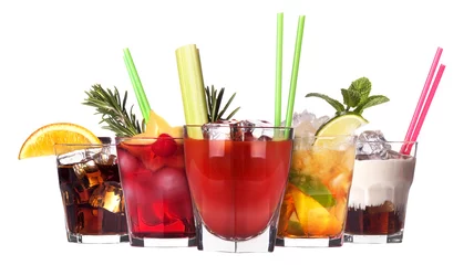 Photo sur Plexiglas Cocktail alcoholic cocktail set