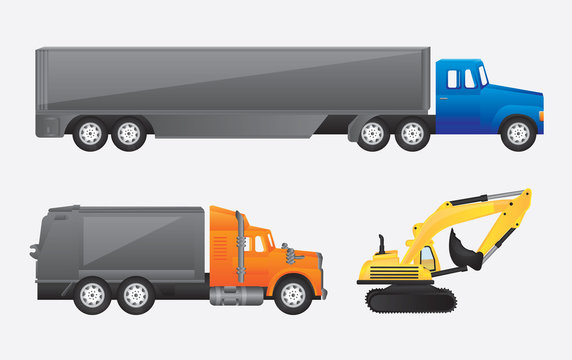 Construction trucks