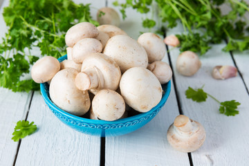 Mushrooms in bowl