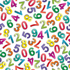 numbers pattern seamless