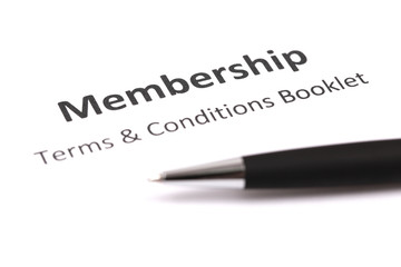 membership with pen
