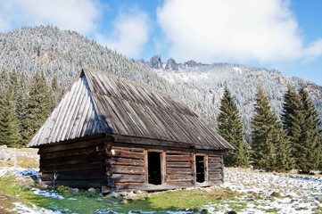 Shelter in Chocholowska Polana, Tatra mountains