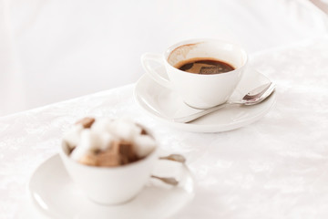 coffee with sugar