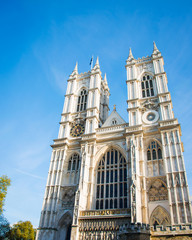 Fototapeta na wymiar Westminster Abbey on bright summer day