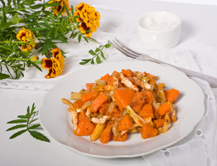 pumpkin and vegetable