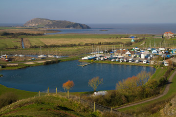 Brean Down and Uphill boat yard weston-super-mare Somerset