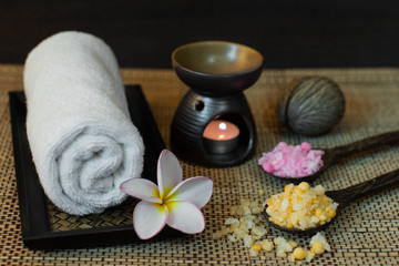 Thai spa massage setting
