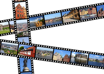 Stockholm film strips - travel memories from Sweden