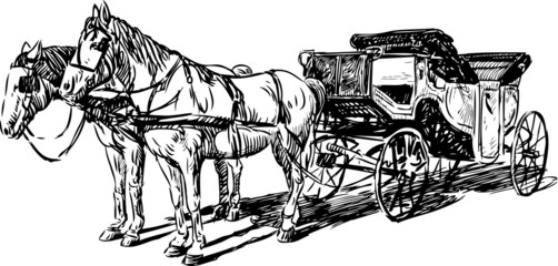 carriage with horses