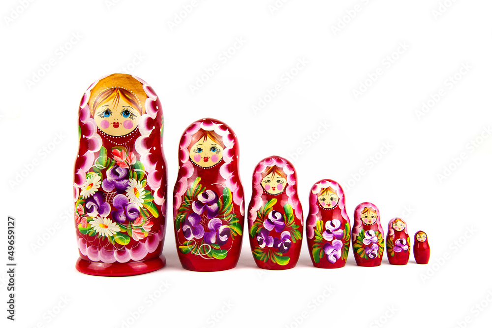 Wall mural Russian Nesting Dolls