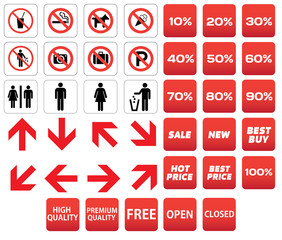 pictogram prohibited sale discounts