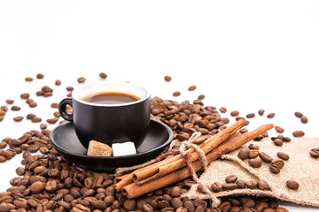 Cup of coffee. Coffee break concept.