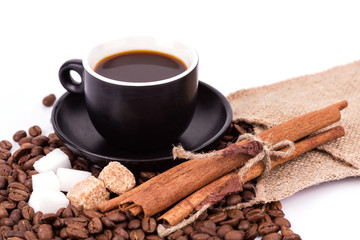 Cup of coffee. Coffee break concept.