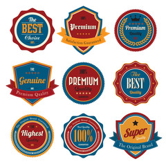 Obraz premium Set of retro vintage badges and labels.eps10