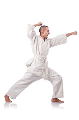 Karate martial arts fighter