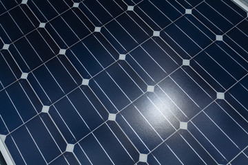 Solar panel close up