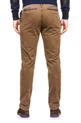 Fashion concept with trousers on white