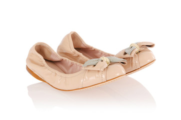 Naklejka premium Ballet shoes in fashion concept