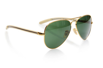 Elegant sunglasses isolated on the white