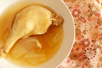 Duck and winter melon soup - chinese food