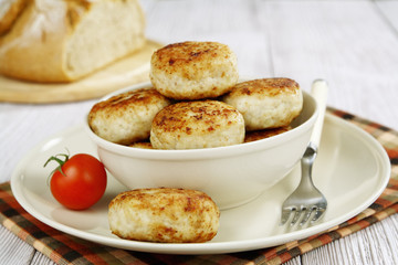 Cutlets  in a bowl