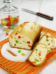 Cake with candied fruit