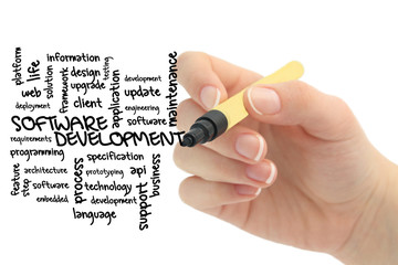 word cloud - software development