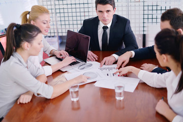 business people in a meeting at office