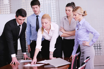 business people in a meeting at office
