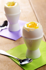 Breakfast of boiled eggs