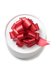 White box and ribbon