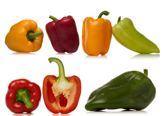 pepper over background