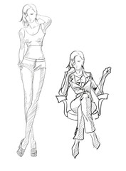 SKETCH. fashion girls