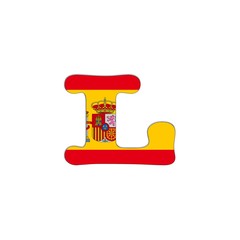 L letter Spain Abc.