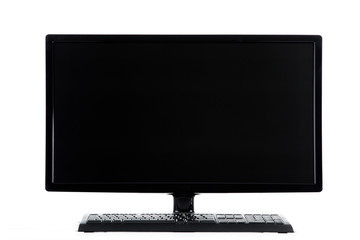 LCD Display schwarz mit Tastatur