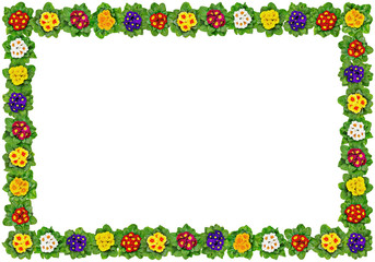 Rahmen aus Primeln