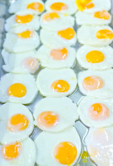 Preparation served is fried egg in tray