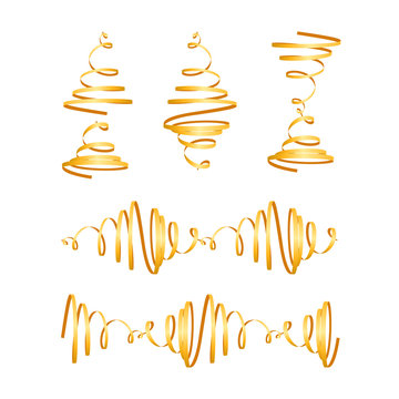 Festive Gold Streamers