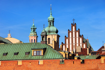 Old Town Skyline in Warsaw