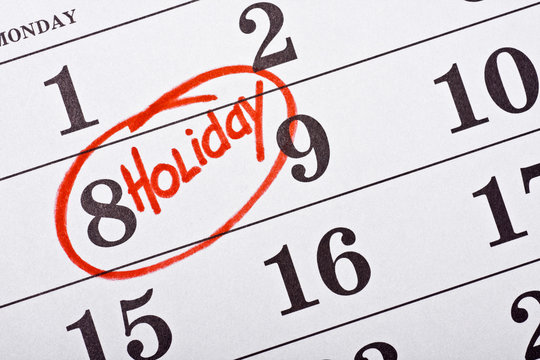 calendar with a date