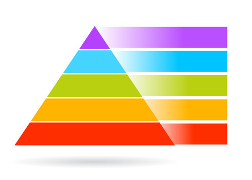 Vector blank pyramid, add your text