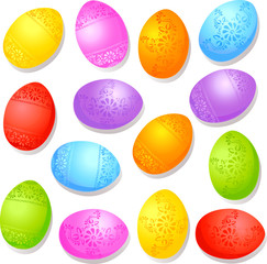 colorful decorative easter eggs
