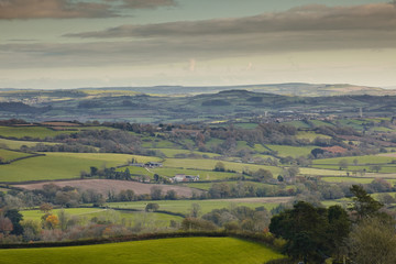 Fototapeta premium The rolling hills of West Dorset.