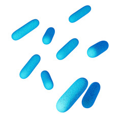 Bakterien - isoliert - 3D Render