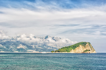 Adriatic landscape - sea and mountain