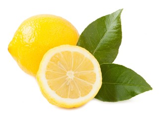 Lemon isolated on white background_III